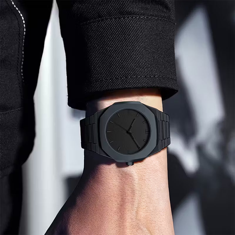 Piwatch mat qara saat – Minimalist dizayn | Unisex
