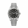 Rolex Datejust Paslanmaz Polad Lüks Kişi Saatı - Yaşıl Siferblat