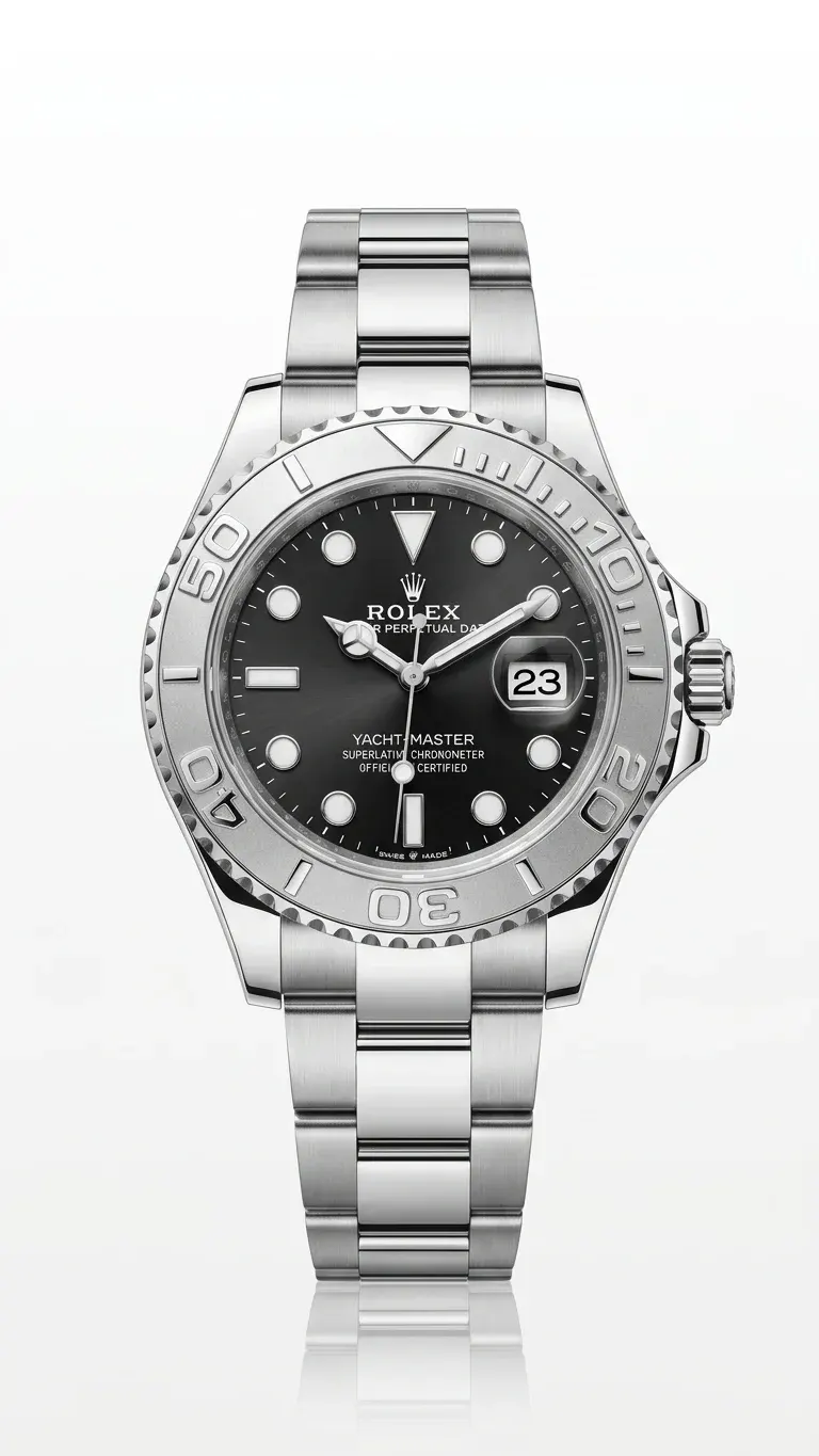 Rolex Yacht-Master Black Dial – Premium A-Class Kişi Qol Saatı