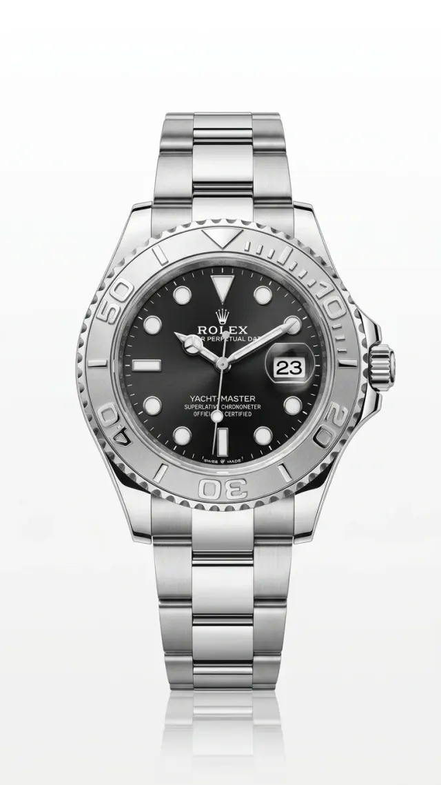 Rolex Yacht-Master Black Dial – Premium A-Class Kişi Qol Saatı