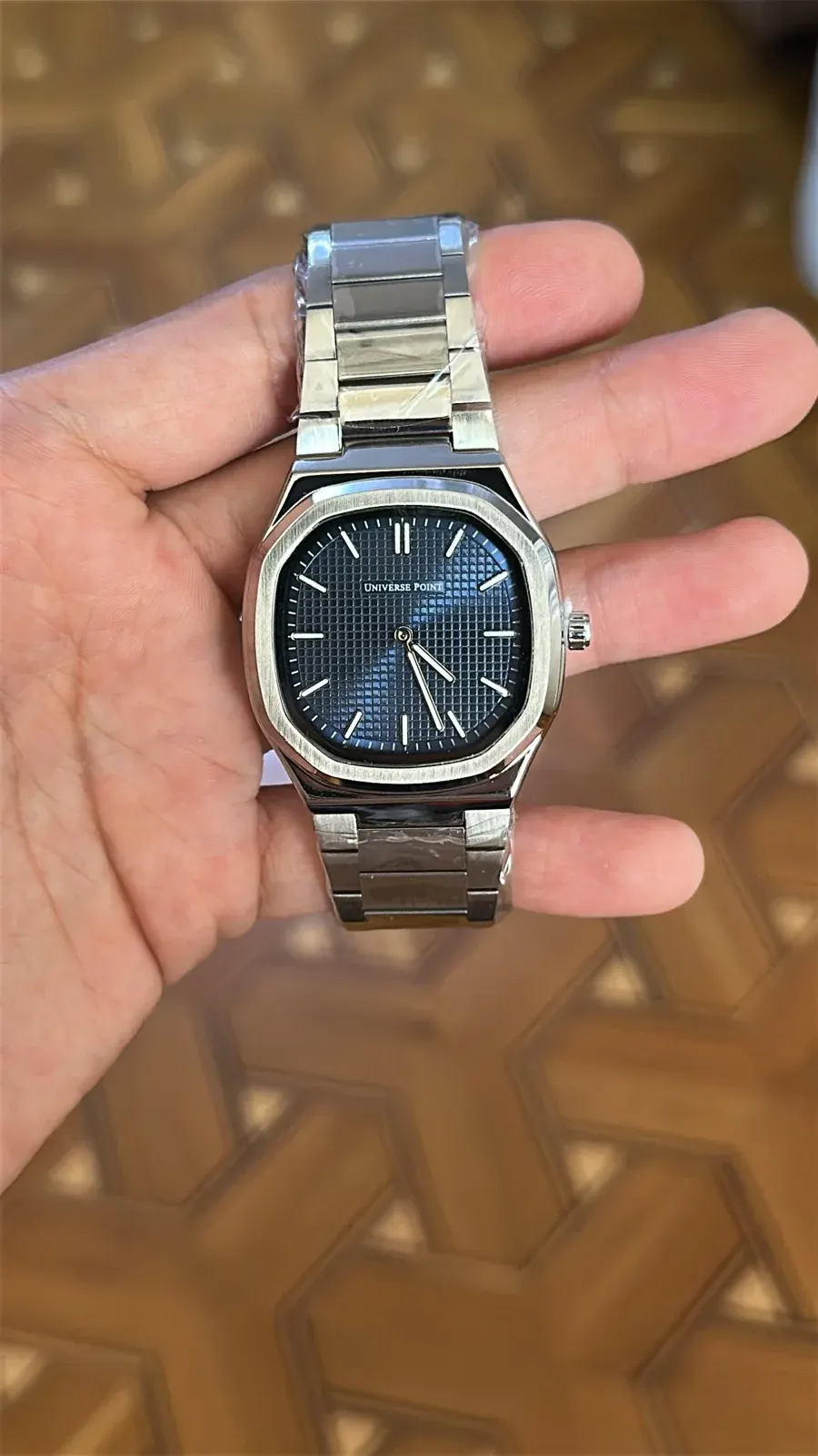 Universe Point Blue Pattern Dial – Kişi Qol Saatı — şəkil 2