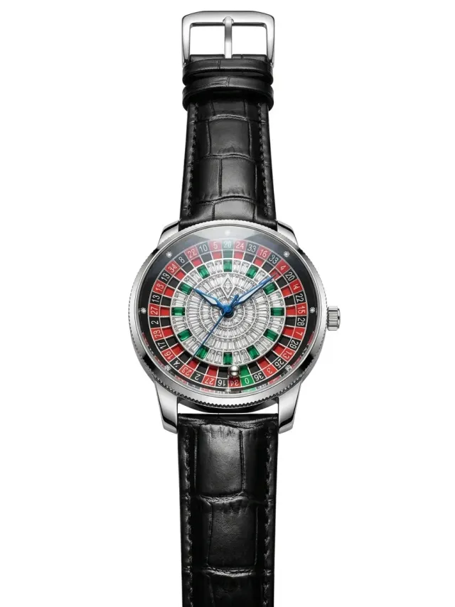 Casino Roulette Baguette Diamond – Premium A-Class Kişi Qol Saatı