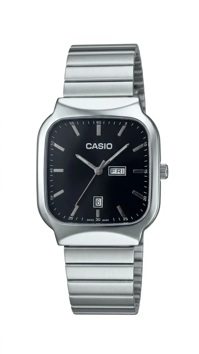 Casio Vintage Cushion Case Black Dial