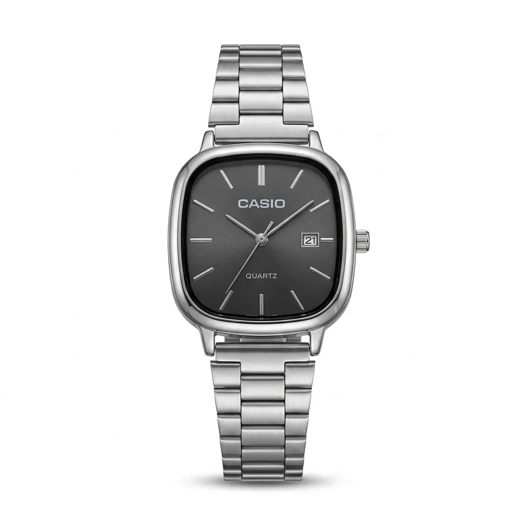 Casio Vintage Square Dial Grey – Kişi qol saatı