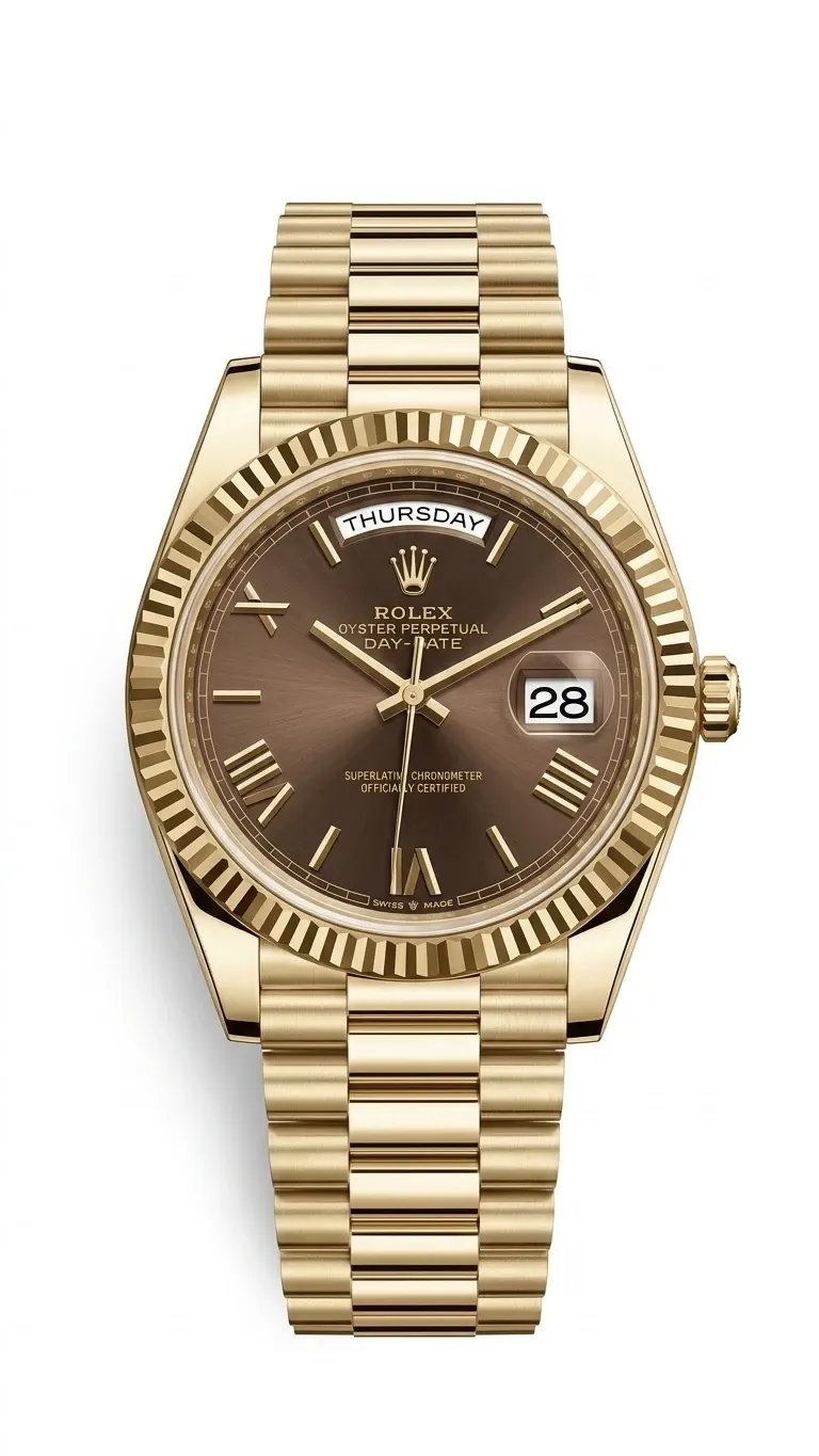 Rolex Day-Date Olive Green Dial – Premium A-Class Kişi Qol Saatı