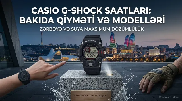 Casio G-Shock Saatlari: Bakida Qiymeti ve Original Modeller
